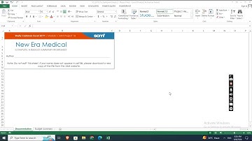 Excel Module 1: SAM Project 1a New Era Medical | Shelly Cashman #shellycashman #module1