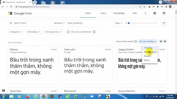 Hướng dẫn cách tải và cài đặt Fonts Google có nhiều font đẹp hỗ trợ gõ dấu tiếng Việt (font Unicode)