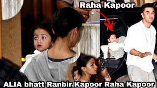 Ranbir Kapoor & Daughter Raha Kapoor & Alia Bhatt At Airport Going For Ambani Pre-wedding Function 2