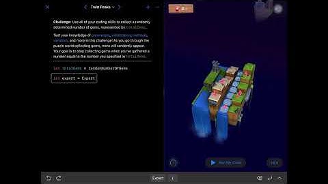Twin Peaks on Swift Playgrounds