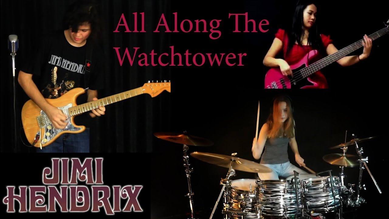 Jimi Hendrix - All Along The Watchtower; By Andrei Cerbu, Sina-Drums, Juna Serita & Mike Wilbury