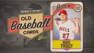Mike Trout Opens Old Topps and Upper Deck Collections, Talks Henderson & A.Rod | Old Baseball Cards
