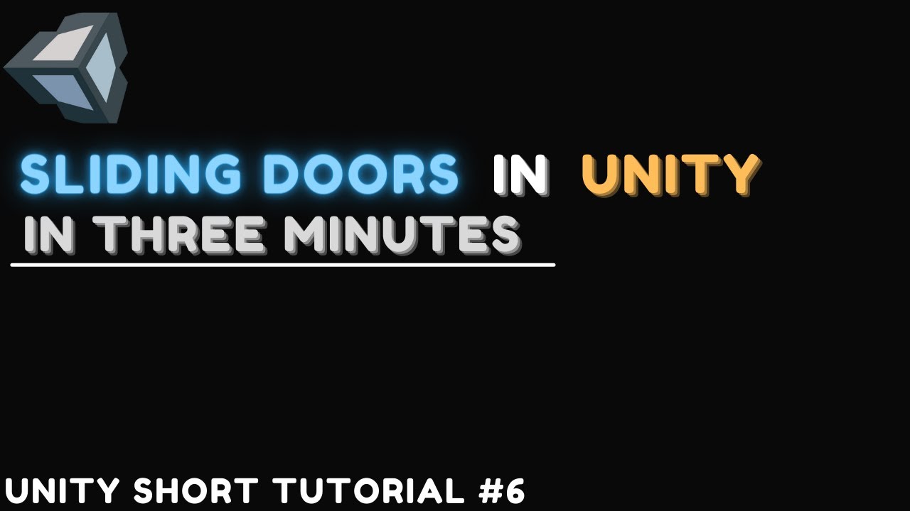 How To Make A Sliding Door In Unity In 3 Minutes YouTube