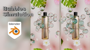 How to Create Bubbles Simulation in blender -Tutorial