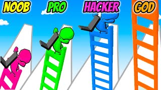 Ladder Race - NOOB vs PRO vs HACKER vs GOD screenshot 3
