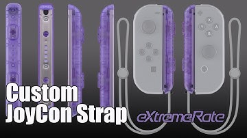 Custom Atomic Purple Nintendo Switch JoyCon Strap Shell by eXtremeRate