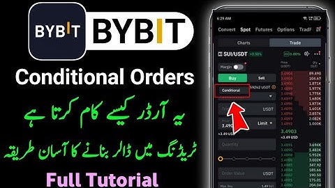 Bybit Conditional Order Tutorial | how to use conditional in bybit | conditional trade bybit