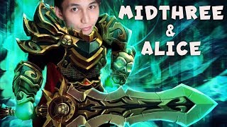 MIDTHREE AND ALICE IN THE STACK (SingSing Dota 2 Highlights #1344)