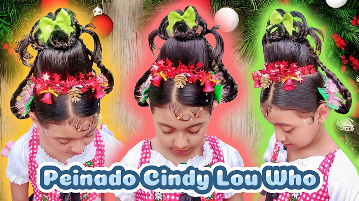 PEINADO DE CINDY LOU WHO: UN LOOK NAVIDEÑO CLÁSICO /EASY AND QUICK CHRISTMAS HAIRSTYLE /PEINADO LOCO