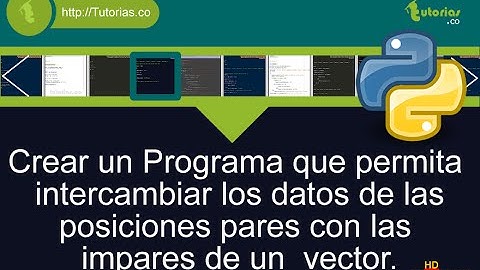 arrays – python (intercambiar vector posiciones pares con las impares)