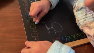 Kannada Aksharamale ಕ ಖ practice on slate | traditional methods | learning Kannada | preschooler screenshot 2