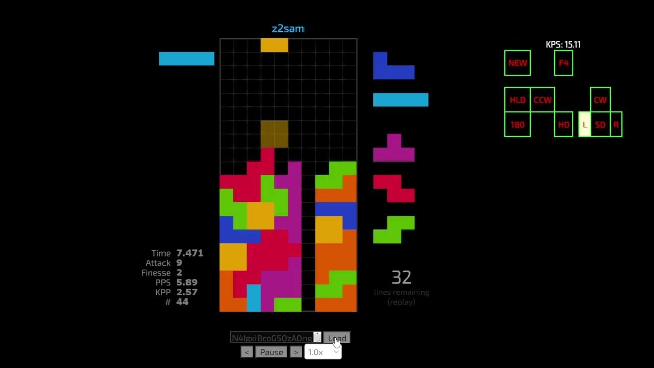 Tetris Sprint 6.02PPS - my first true 6pps run! - YouTube