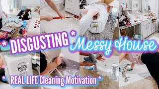 *NEW* DISGUSTING MESSY HOUSE CLEANING MOTIVATION-REAL LIFE CLEAN WITH ME+HOUSE RESET-JESSI CHRISTINE