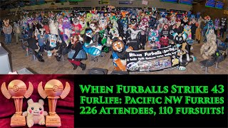 When Furballs Strike 43 - FurLife Fursuit Bowling Party 226 Attendees!