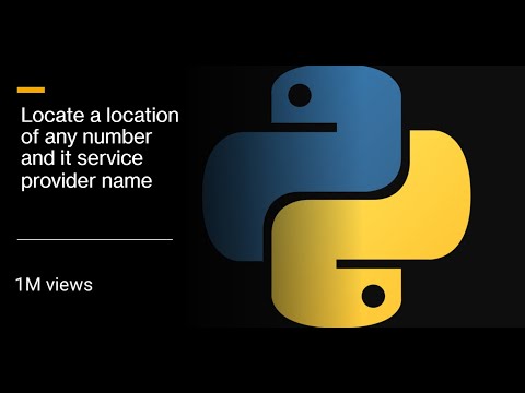 Locate any number and its service provider name using Python.