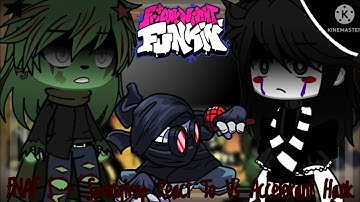 FNAF 1 + Marionette & Springtrap React To FNF Vs Accelerant Hank Mod || Gacha Club