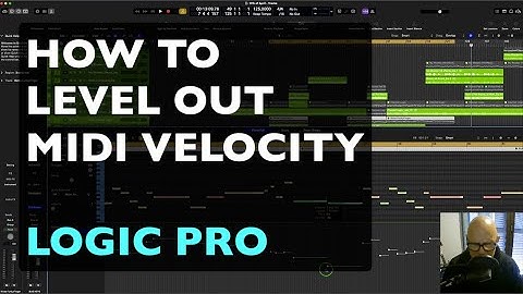 HOW TO LEVEL OUT MIDI VELOCITY in Logic Pro