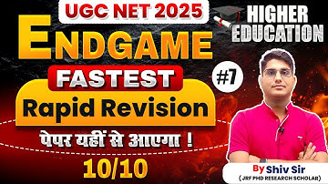 UGC NET Paper 1 Higher Education | Fastest Rapid Revision | Apni University | By Shiv Sir