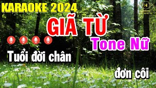 Giã Từ Karaoke Tone Nữ ( Em ) Nhạc Sống Rumba | Trọng Hiếu