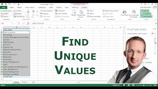 Peter kalmstrom shows how to find unique values in an excel sheet.
also refer http://www.kalmstrom.com/tips/excel-unique-values.htm