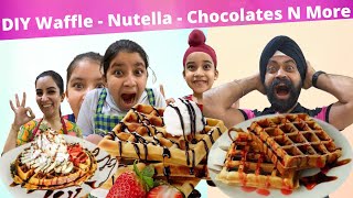 DIY Waffle - Nutella - Chocolates N More | RS 1313 FOODIE | Ramneek SIngh 1313 | RS 1313 VLOGS