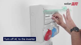 Fan replacement in the SolarEdge Synergy Manager