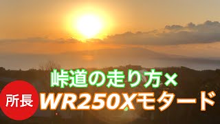 峠道の走り方×WR250X モタード　2020-1-2【モトブログ】
