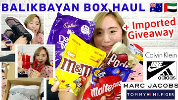 BALIKBAYAN BOX HAUL (Australia & Dubai) + IMPORTED/BRANDED GIVEAWAY