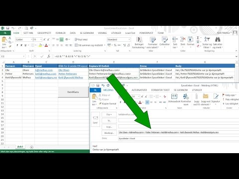 Video: Hvordan lager jeg en Send e-post-knapp i Excel?