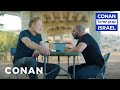 Conan interrogates the star of fauda  conan on tbs