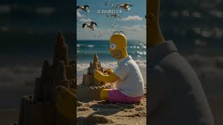 DIA DE PRAIA DO HOMER #funny #newyear #praia