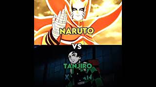 NARUTO VS TANJIRO #shorts #vs #youtubeshorts #naruto #demonslayer