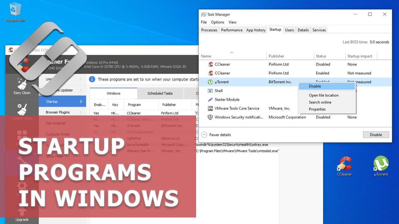 windows 10 change what programs run at startup