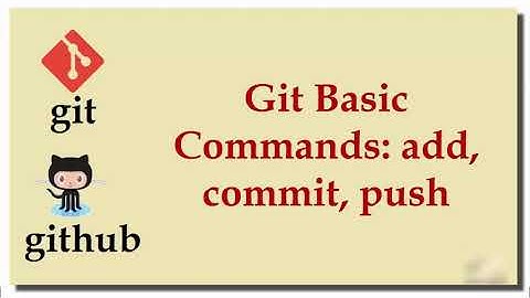 Git Tutorial 4 Basic Commands add, commit, push