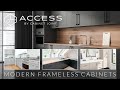 Access by cabinet joint  modern frameless cabinets