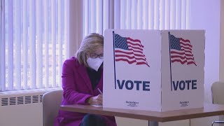 Iowa Democratic Party Chair Rita Hart indicates two changes she wants to make to the Iowa caucuses
