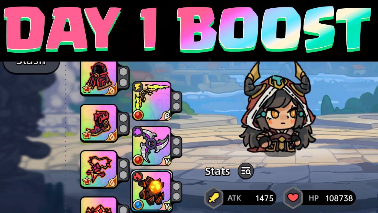 HERO'S LAND: GRIMLOOT — Лучший способ УВЕЛИЧИТЬ свою СИЛУ в первый день