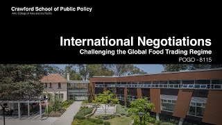 International Negotiations: Global Food Trading - POGO8115