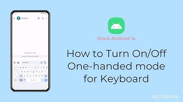 How to Turn On/Off One-handed mode for Keyboard [Android 14]