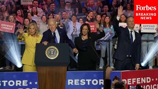 JUST IN: Kamala Harris, Doug Emhoff, Jill Biden, And Joe Biden Hold A Campaign Rally In Virginia
