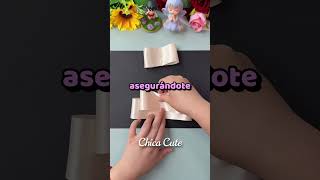🎀✨ Tutorial fácil para hacer un clip de moño sin máquina de coser 😱 #DIY #Manualidades #Shorts