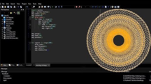 Moving Circle Animation in Python | Turtle Graphics Tutorial for Beginners | Python Programming Code