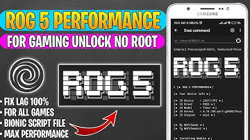 Enable ROG 5 Performance No Root | Fix FPS Drop & Lag