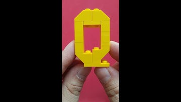 Q / Alphabet / LEGO / 10662 / Build & Rebuild / Building Instructions / How To Build / DIY / Bricks