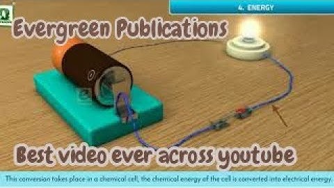 Evergreen Education Class 8th New Trends In ICSE Physics Chapter-4 Energy Transformation 2019