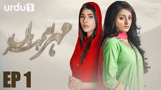 Meher Aur Meherban - Episode 1 | Urdu 1 Dramas | Affan Waheed, Sanam Chaudhry, Ali Abbas