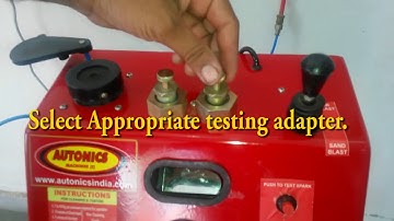 Watch! How Spark Plug Cleaner and Tester Works.