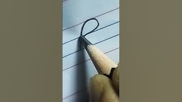 Capital letter "G" in cursive / Fine art tutorial