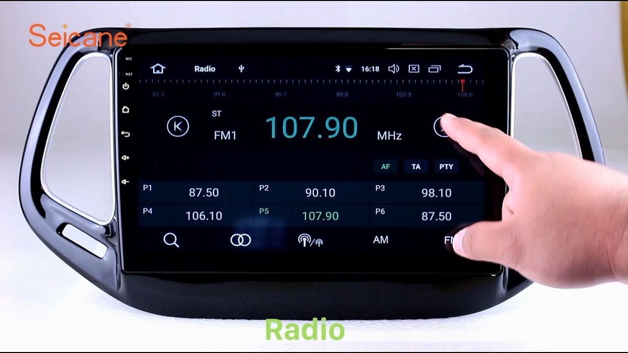 Android 8.0 2017 Jeep Compass Radio GPS Sat Nav Head Unit with USB SD