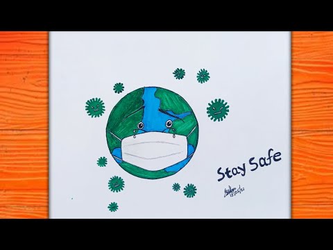 Coronavirus Awareness poster Drawing। Drawing of Coronavirus। Sultana Drawing